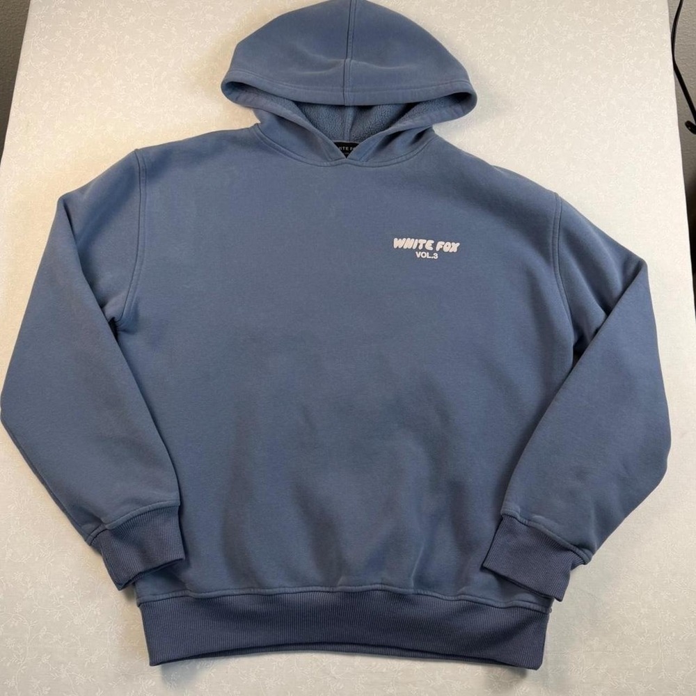 White Fox Vol. 3 Blue Oversized Hoodie — Size XS/S